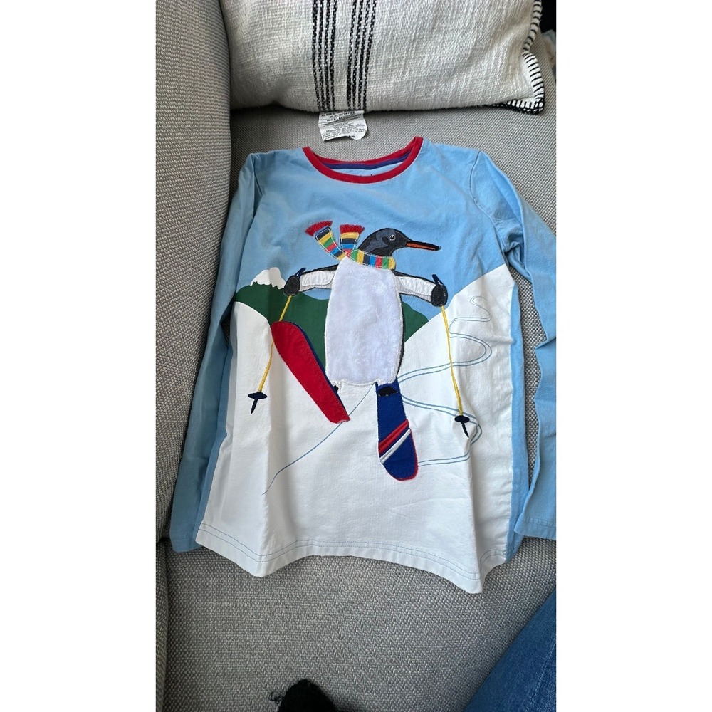 mini boden blue penguin ski 11-12